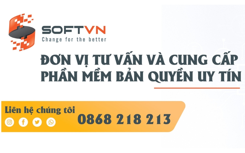 nhà cung cấp phần mềm bản quyền SOFTVN